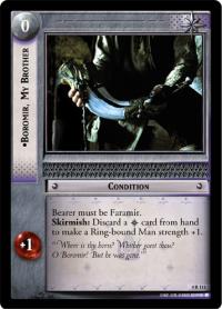 lotr tcg the two towers foils boromir my brother foil