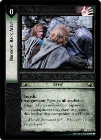 lotr tcg the two towers foils brought back alive foil