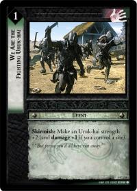 lotr tcg the two towers foils we are the fighting uruk hai foil