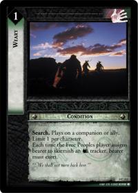 lotr tcg the two towers foils weary foil