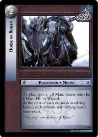 lotr tcg the two towers foils horse of rohan foil