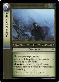 lotr tcg the two towers foils cliffs of emyn muil foil