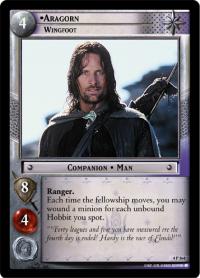 lotr tcg the two towers foils aragorn wingfoot foil