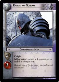 lotr tcg battle of helms deep foils knight of gondor foil