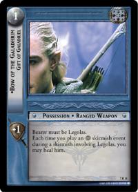 lotr tcg return of the king bow of the galadhrim gift of galadriel