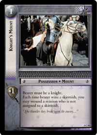 lotr tcg siege of gondor foils knight s mount foil