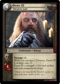 lotr tcg reflections durin iii dwarven lord