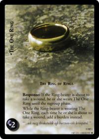 lotr tcg shadows the one ring the ring of rings foil