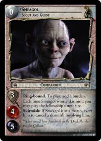 lotr tcg shadows smeagol scout and guide foil
