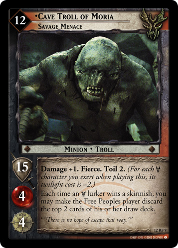 Cave Troll of Moria, Savage Menace (FOIL)