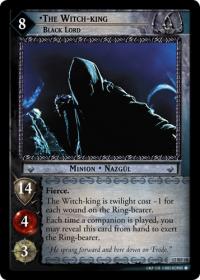 lotr tcg black rider the witch king black lord foil