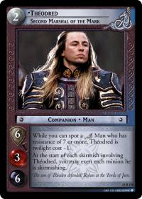 lotr tcg bloodlines theodred second marshal of the mark