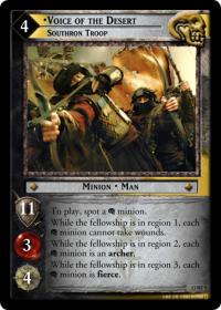 lotr tcg bloodlines voice of the desert southron troop f