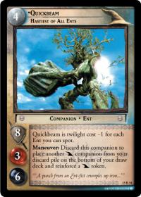 lotr tcg the hunters quickbeam hastiest of all ents