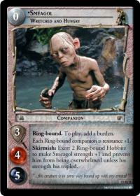 lotr tcg the hunters smeagol wretched and hungry foil
