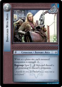 lotr tcg rise of saruman c uc dispatched with haste