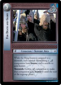 lotr tcg rise of saruman c uc for death and glory