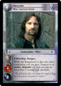 lotr tcg ages end aragorn well traveled guide