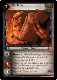 lotr tcg ages end pit troll