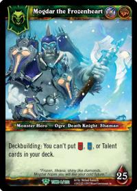 warcraft tcg foil hero cards mogdar the frozenheart foil hero