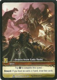 warcraft tcg extended art orders from lady vashj ea
