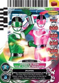 power rangers legends unite green and pink time force rangers 075