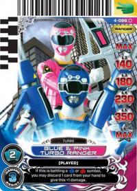 power rangers legends unite blue and pink turbo ranger 096