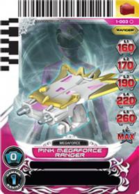 power rangers rise of heroes pink megaforce ranger 003