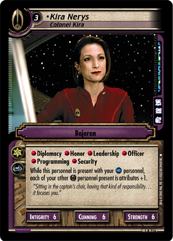 Kira Nerys, Colonel Kira