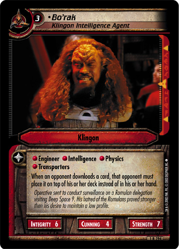 Bo'rak, Klingon Intelligence Agent
