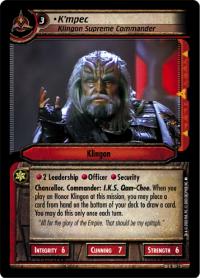 star trek 2e energize k mpec klingon supreme commander