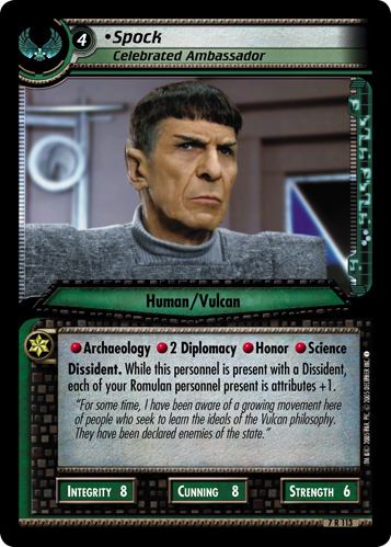 Spock, Celebrated Ambassador 