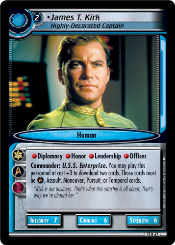 James T. Kirk, Highly-Decorated Captain 