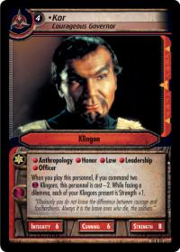star trek 2e these are the voyages kor courageous governor