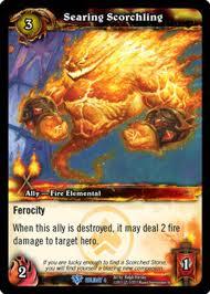 warcraft tcg foil and promo cards searing scorchling