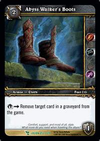 warcraft tcg archives abyss walker s boots foil