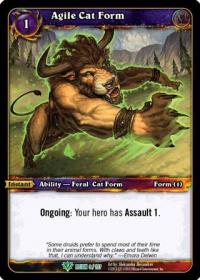 warcraft tcg reign of fire agile cat form