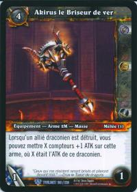 warcraft tcg twilight of dragons foreign akirus the worm breaker french