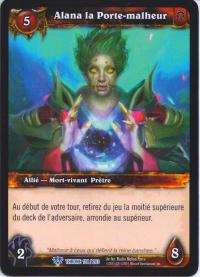 warcraft tcg throne of the tides french alana the woebringer french