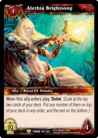 warcraft tcg throne of the tides alethia brightsong