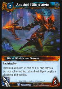 warcraft tcg crown of the heavens foreign anathel the eagle eye french