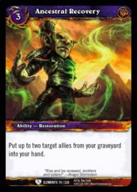 warcraft tcg war of the elements ancestral recovery