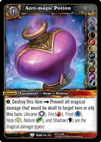 warcraft tcg reign of fire anti magic potion delete