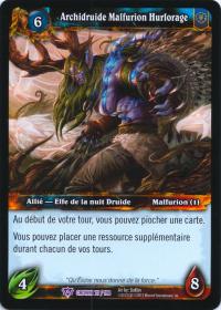 warcraft tcg crown of the heavens foreign archdruid malfurion stormrage french