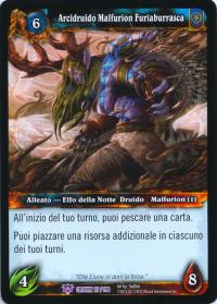 warcraft tcg crown of the heavens foreign archdruid malfurion stormrage italian