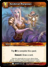 warcraft tcg war of the ancients archival purposes
