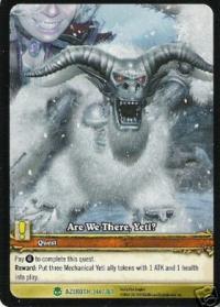 warcraft tcg extended art are we there yeti ea