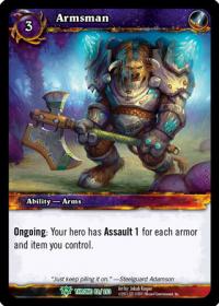 warcraft tcg throne of the tides armsman