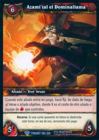 warcraft tcg twilight of dragons foreign azami tal the flamebender spanish