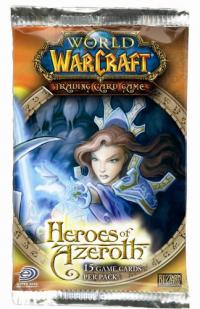 warcraft tcg warcraft sealed product heroes of azeroth booster pack